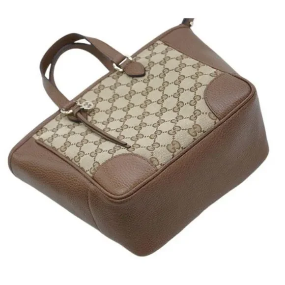 Gucci Bag 2way Handbag Shoulder GG Canvas Beige - Picture 3 of 7